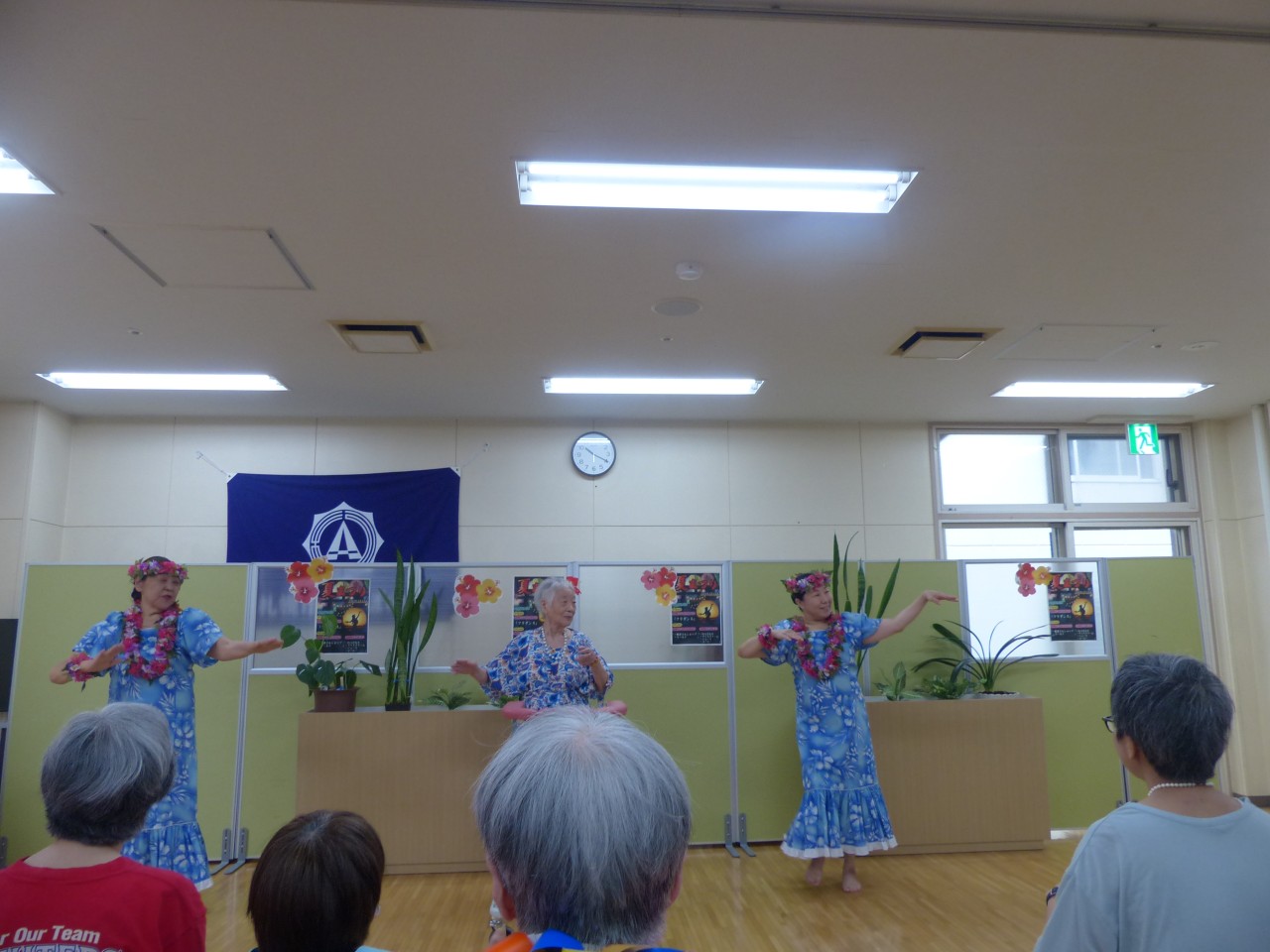 夏祭りに参加していただいたフラダンスチームの皆様